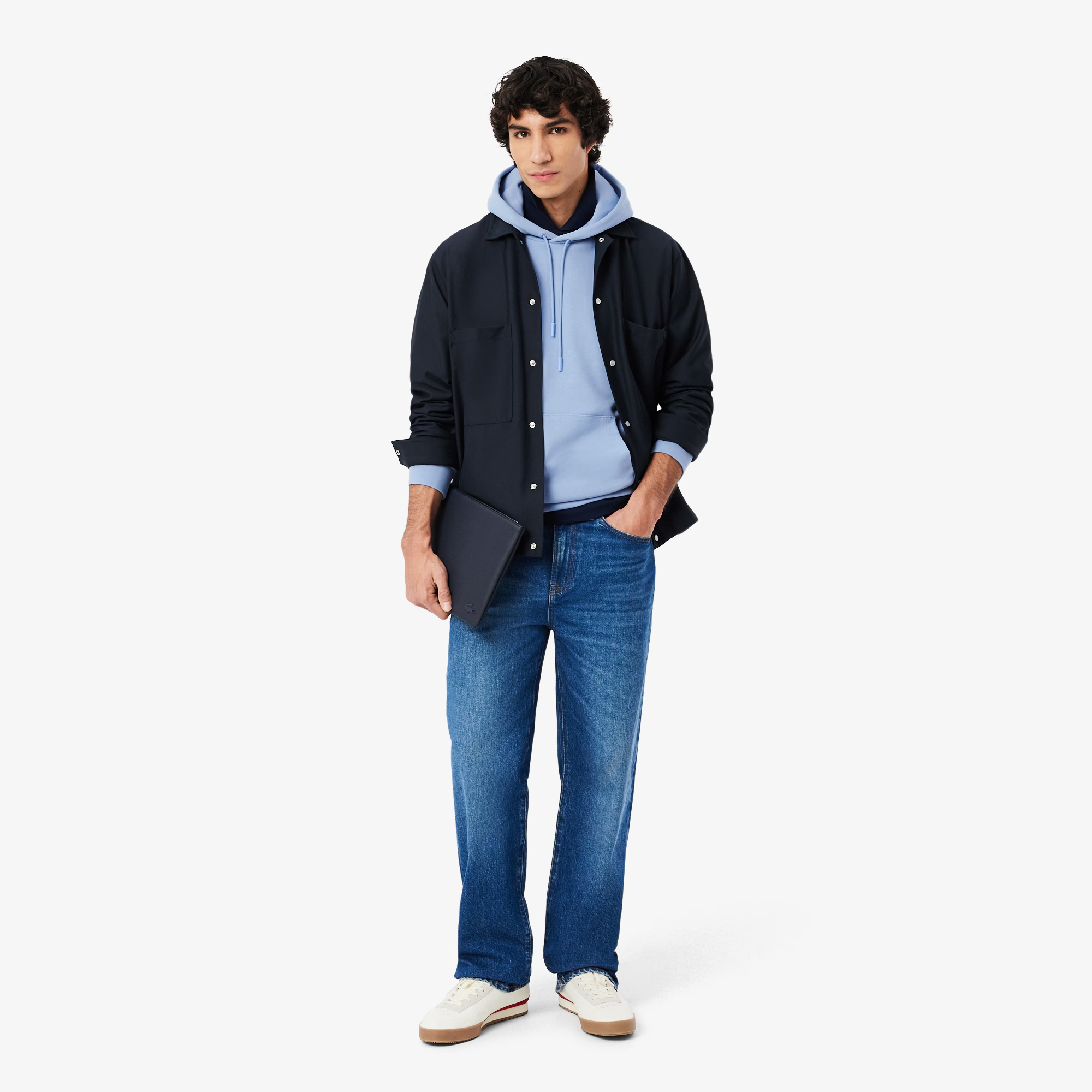 Sudadera Classic Fit Hoddy Hombre Light Blue