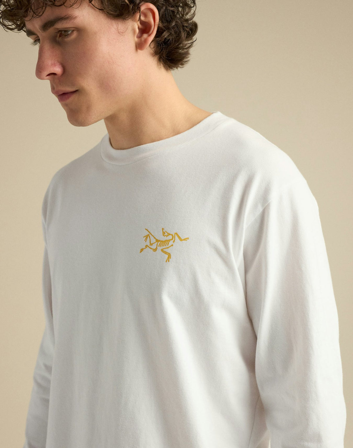 T-shirt Kragg Cotton Uomo White Light/Larch