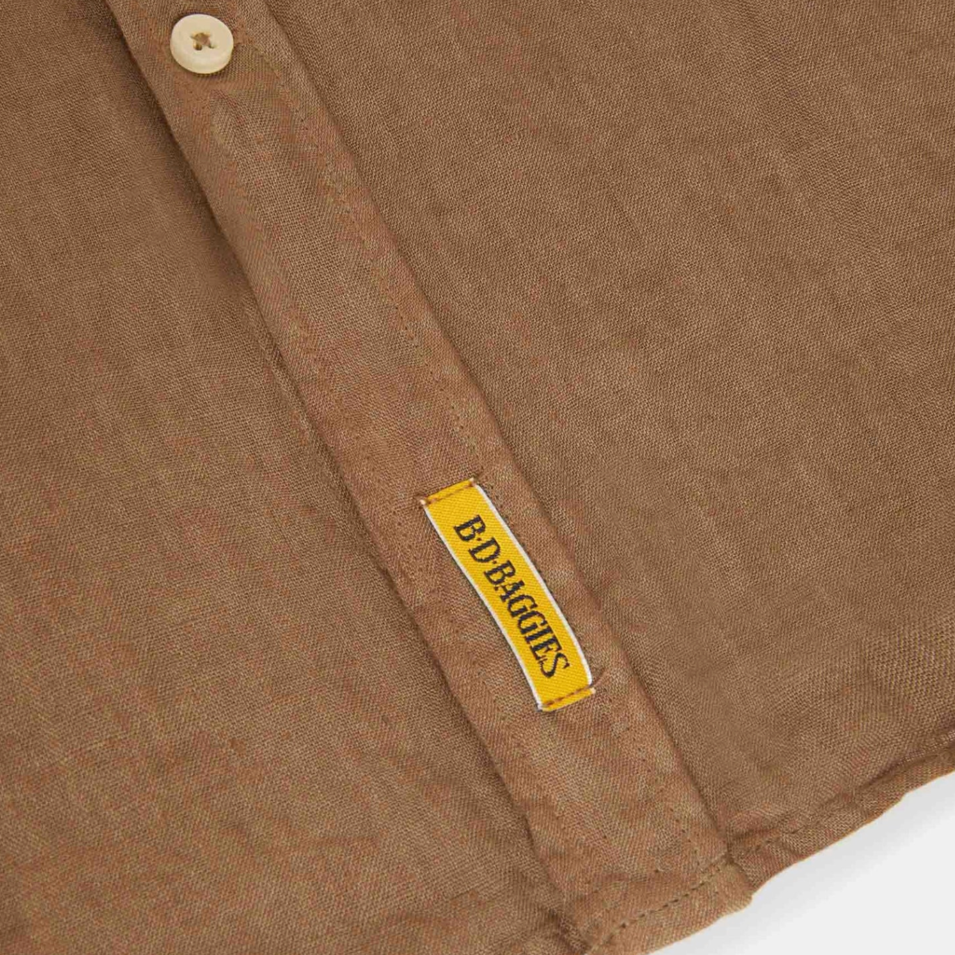 Camicia Bradford Linen Uomo Caramello