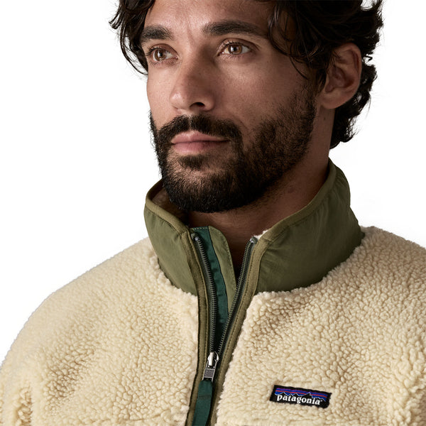 Giacca Classic Retro-X Fleece Uomo Dark Natural/Basin Green