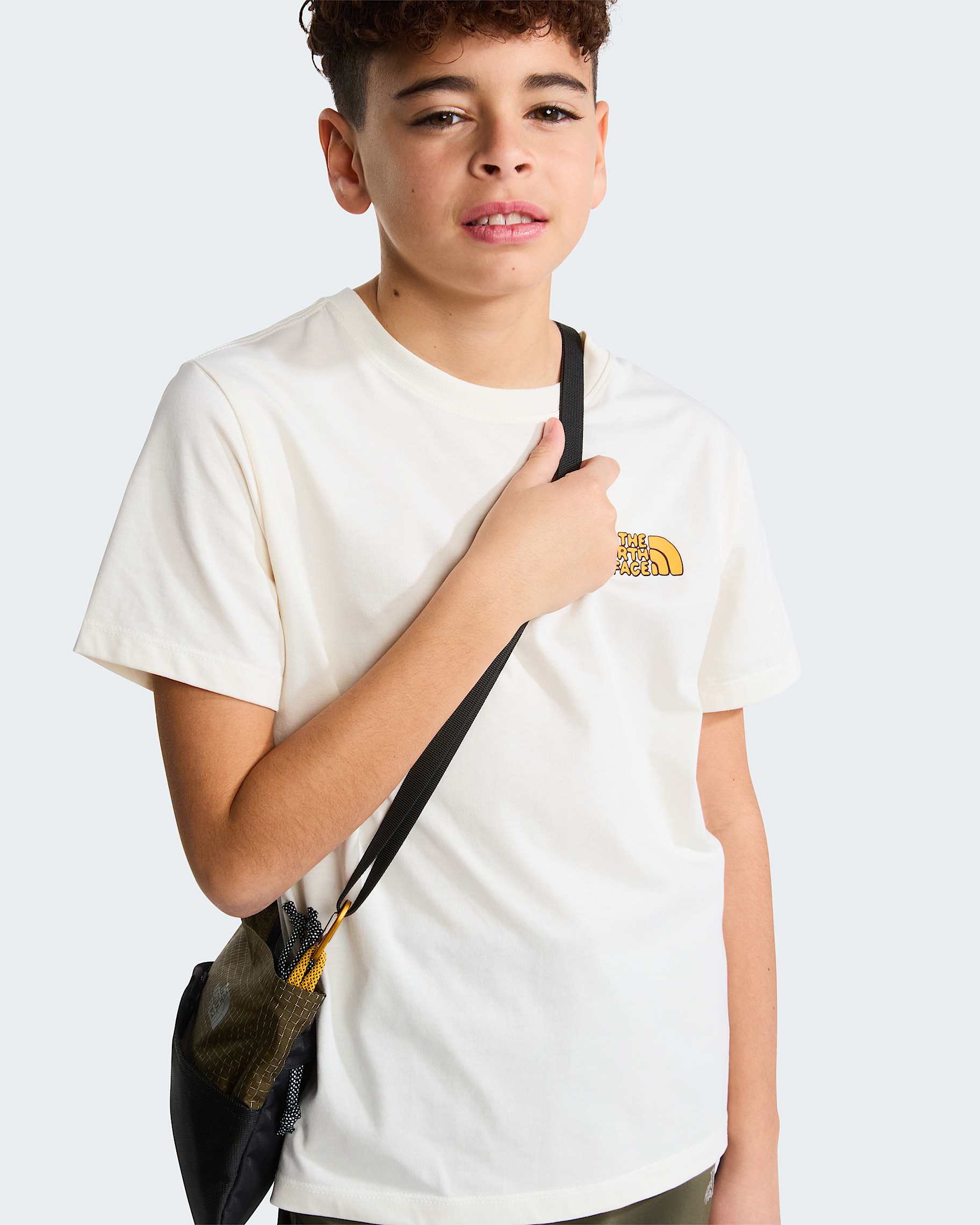 T-shirt Outdoor Graphic Bambino White Dune