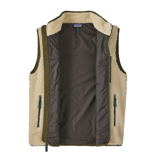 Gilet Classic Retro-X Fleece Uomo Dark Natural/Basin Green