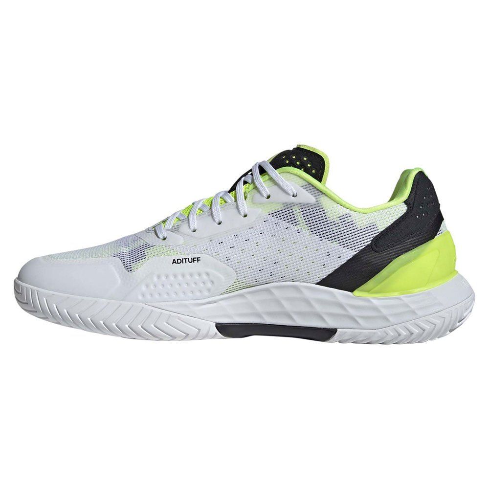 Men's Defiant Speed 2 Tennis Shoes White/Lucid Lemon/Core Black 