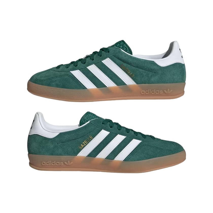 Gazelle Indoor Shoes Collegiate Green/Cloud White/Gum 