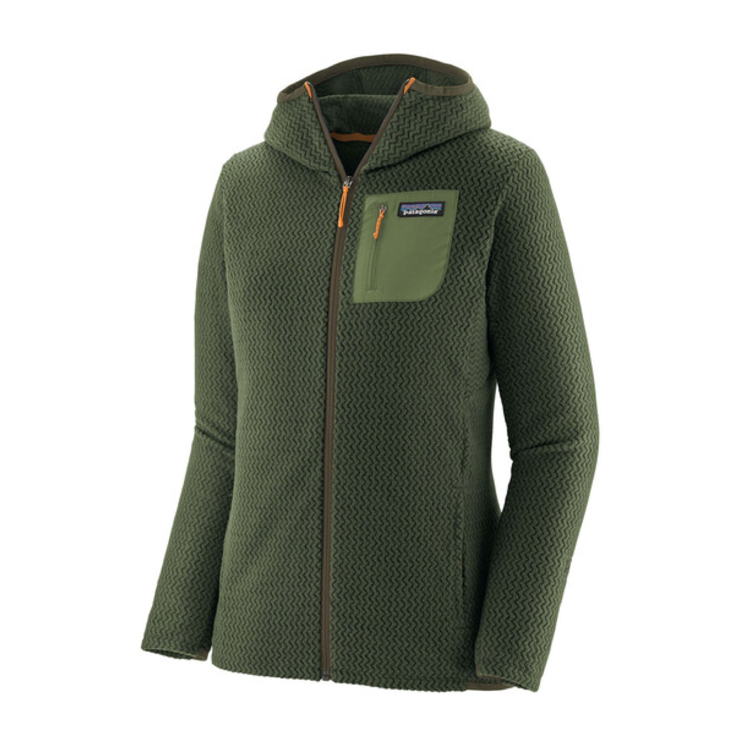 Maglia R1 Air Full-Zip Hoody Donna Torrey Pine Green