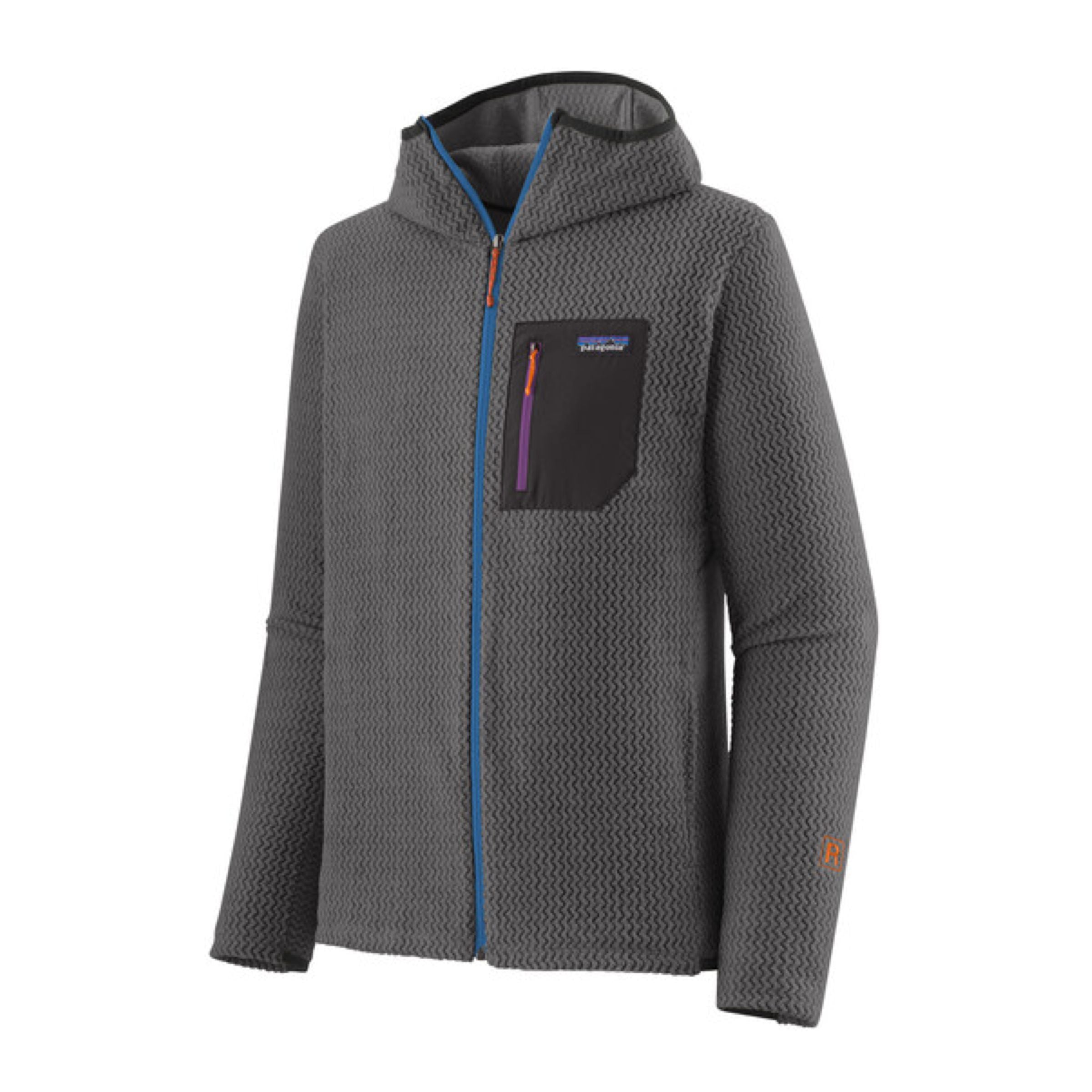 Men's R1 Air Full-Zip Hoody Sweater Forge Grey 