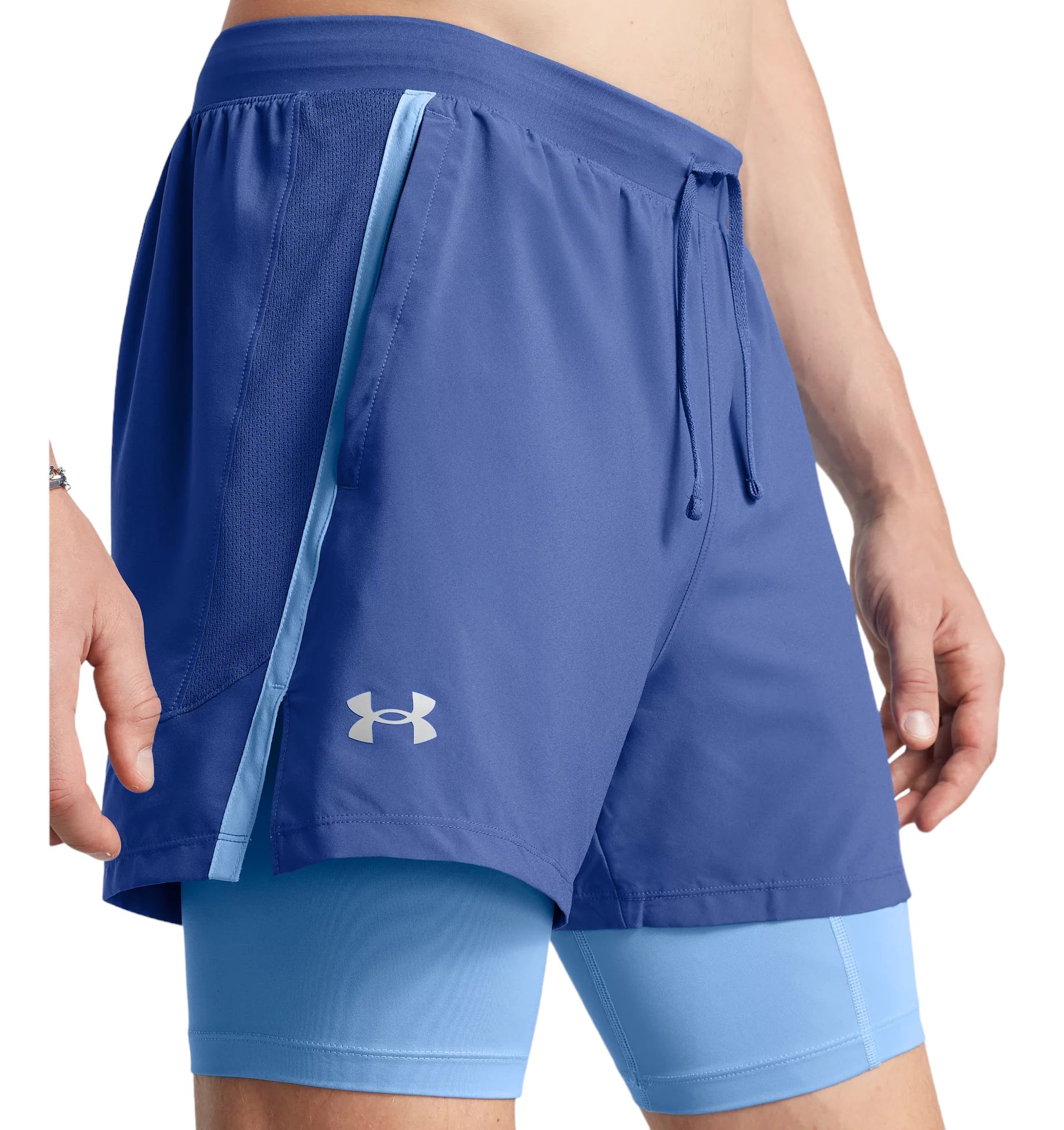 Men's Launch 2-in-1 13Cm Shorts Tech Blue/Horizon Blue 