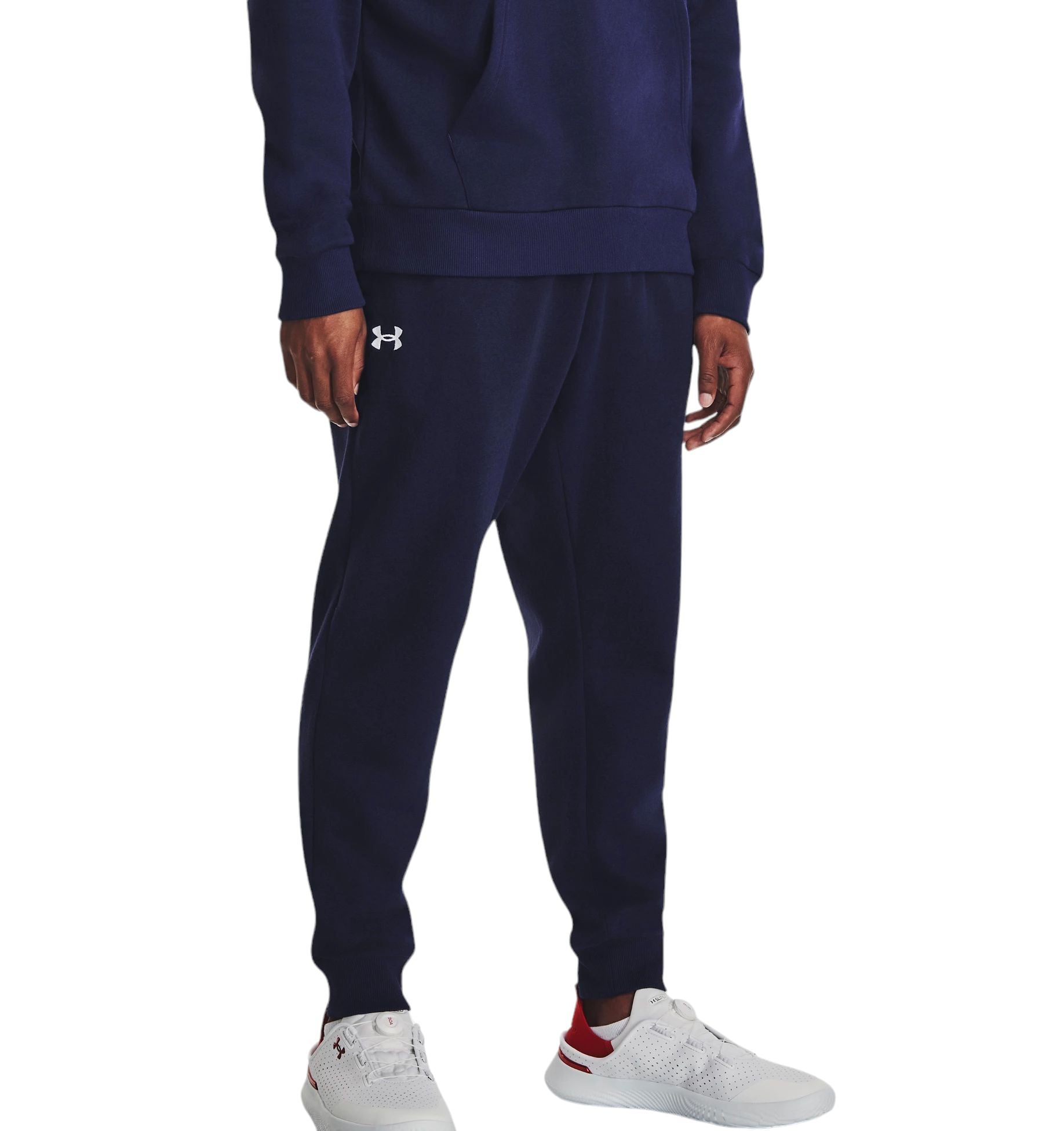 Pantaloni Jogger Rival Fleece Uomo Midnight Navy/White