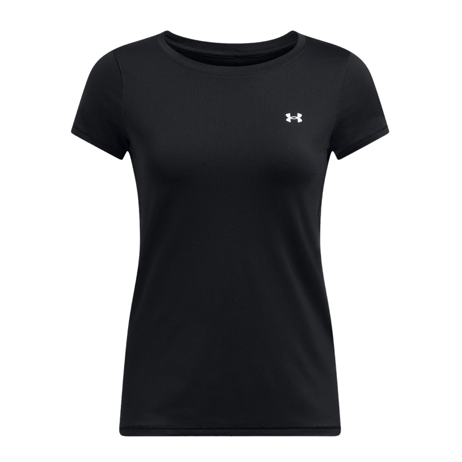 Under Armour | T-shirt HeatGear Armour Donna Black/White - Fabbrica Ski Sises