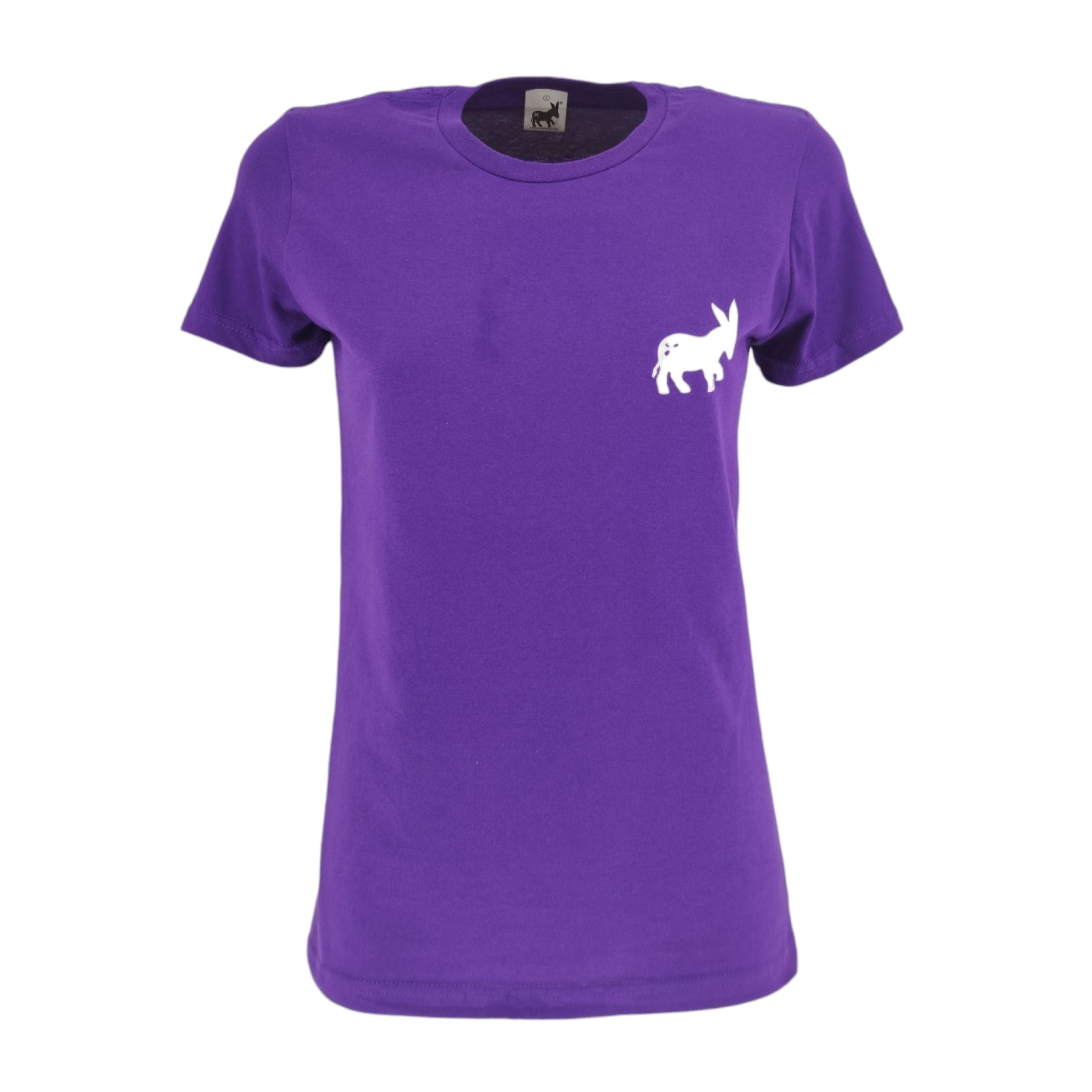 T-shirt Classic Logo Donna Plum/White