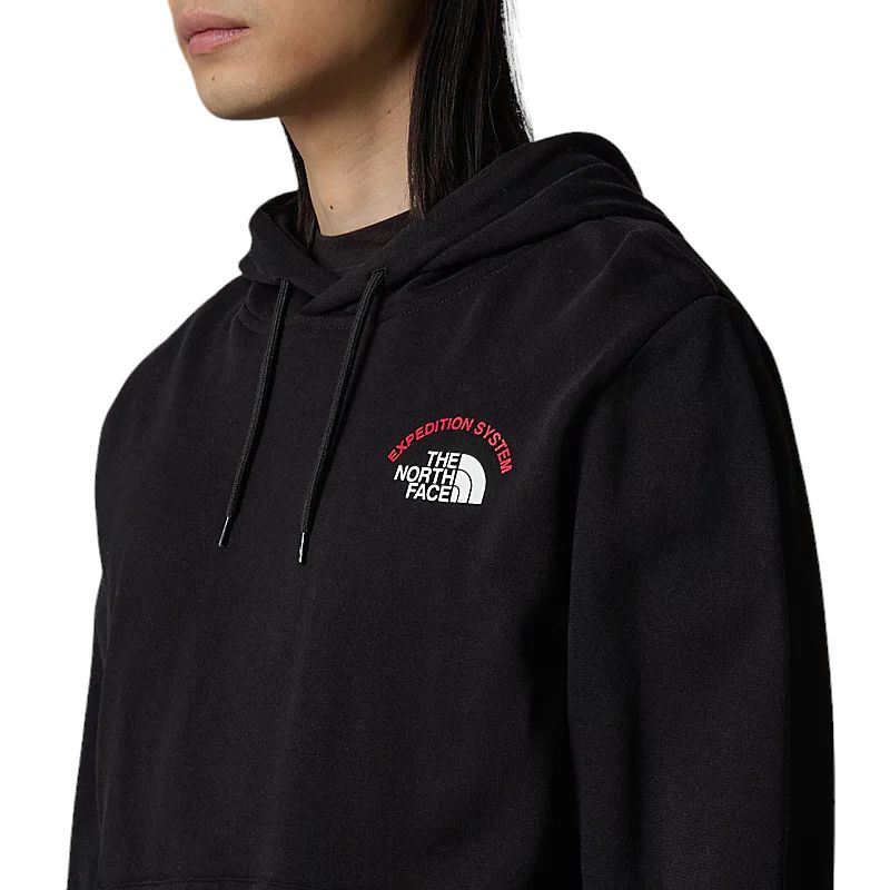 Men's Hoodie Expedition System Graphic Sweater Black 