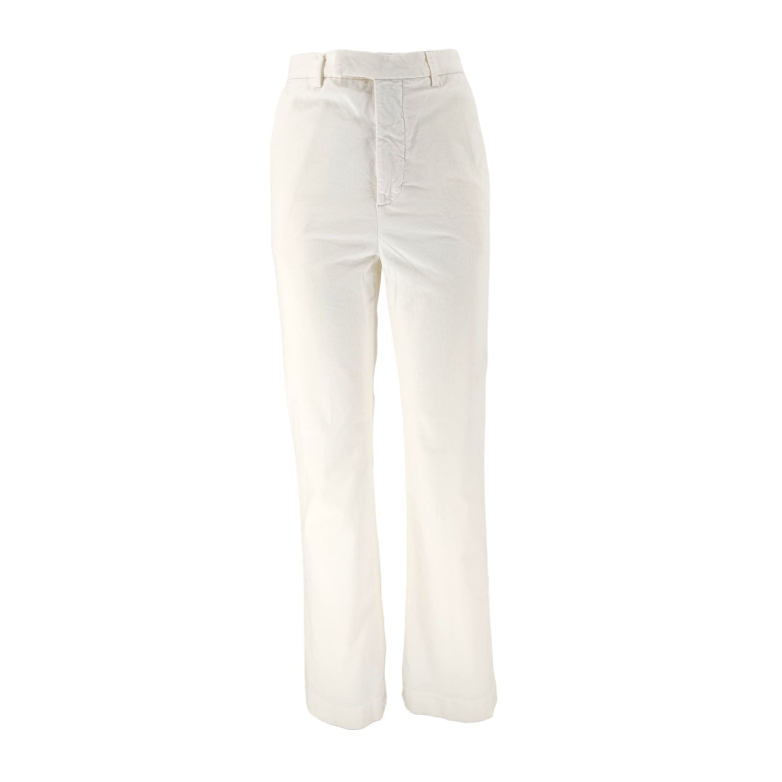 True Nyc | Pantaloni Calis Smooth Velvet Donna Ivory - Fabbrica Ski Sises