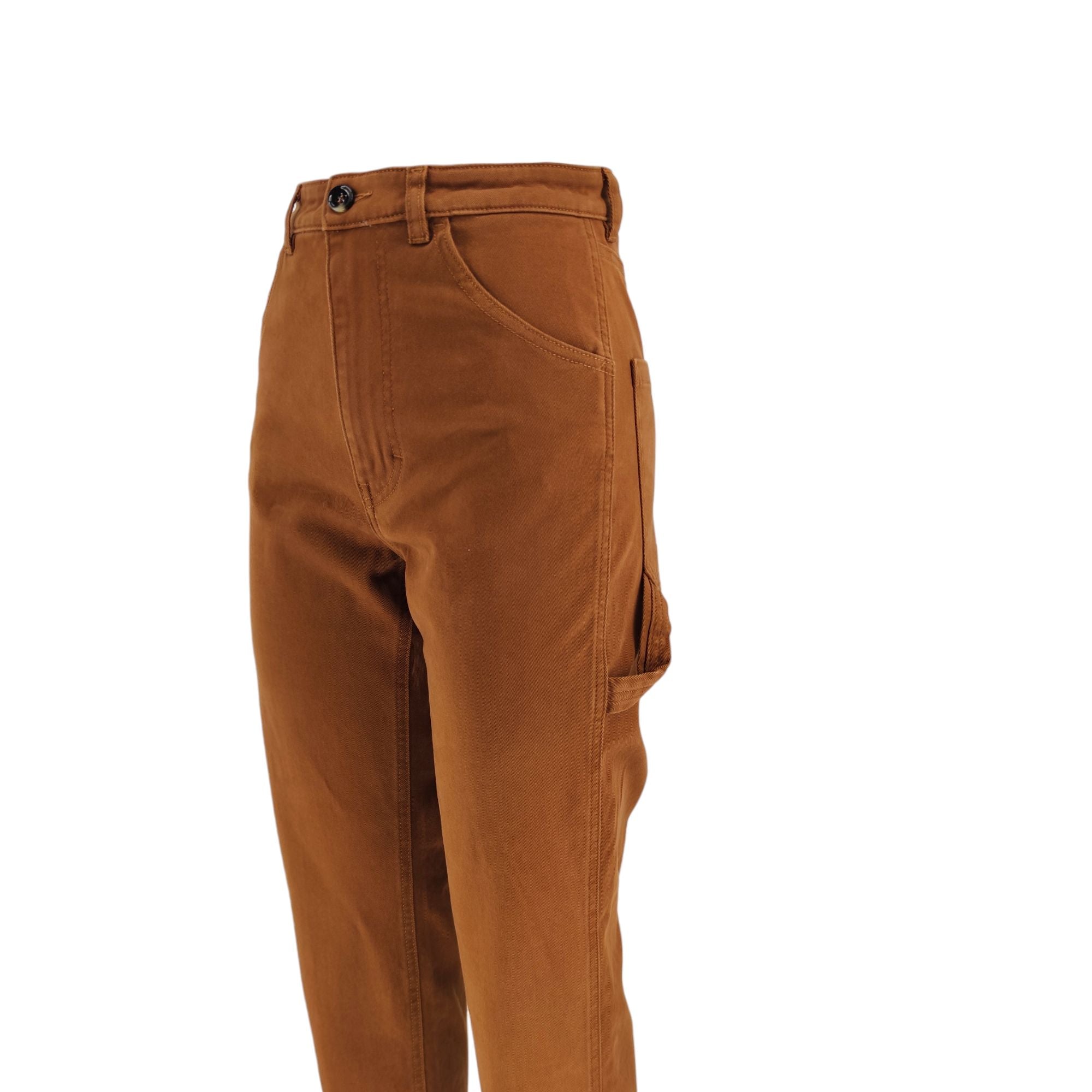 Women's Carpenter Drill Trousers Brown 