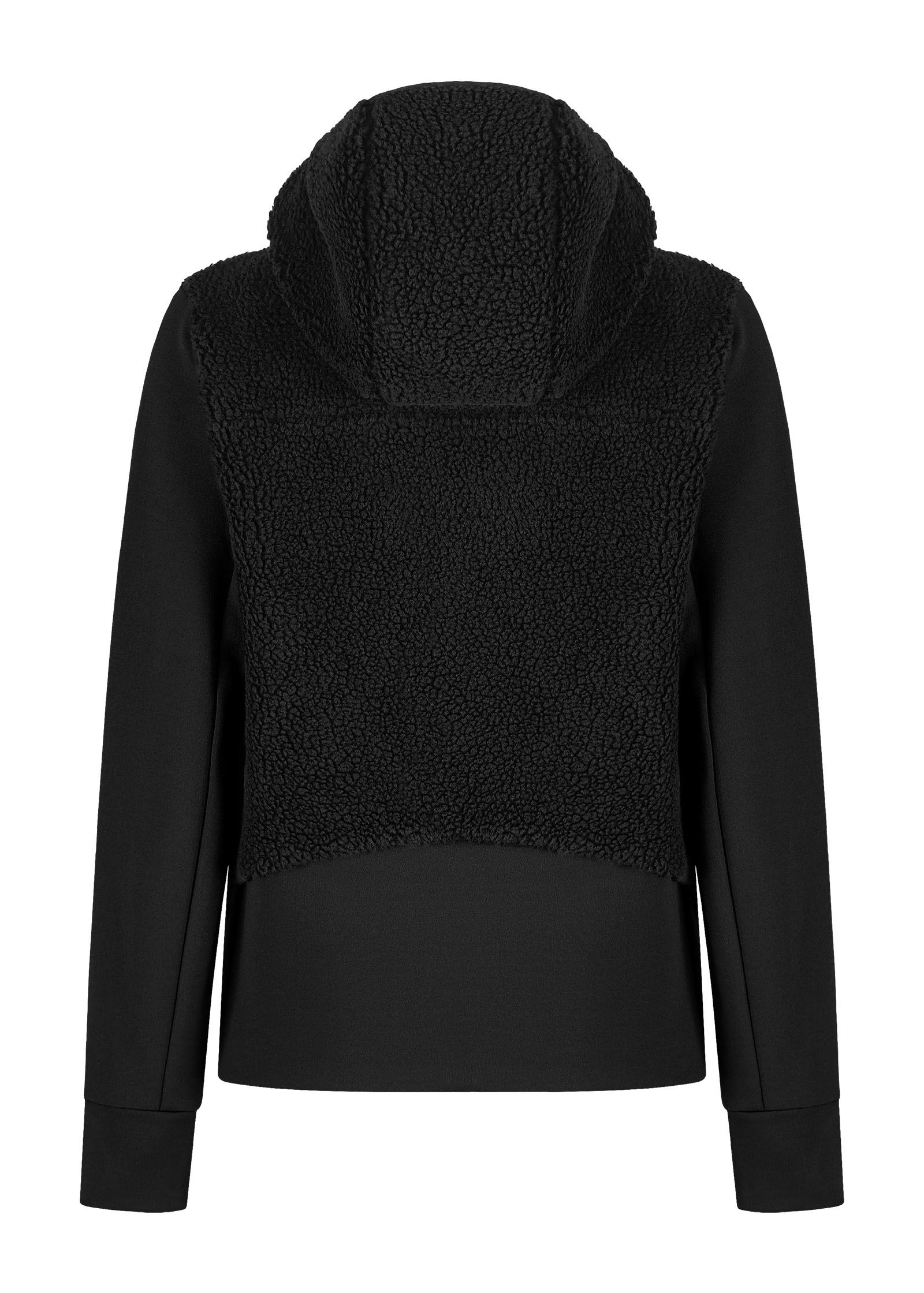 Maglia Sherpa Mix Donna Black