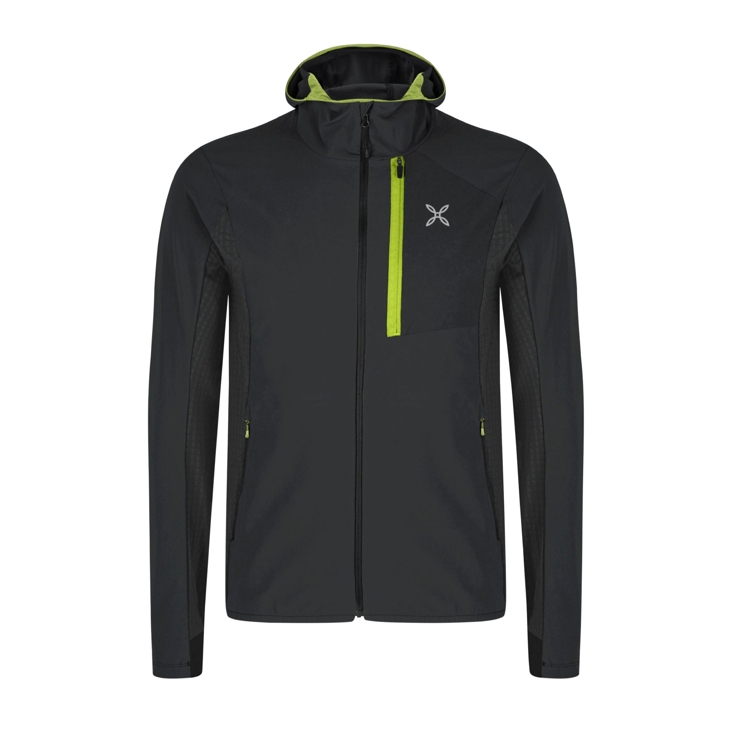 Giacca Peak Uomo Black/Green Lime