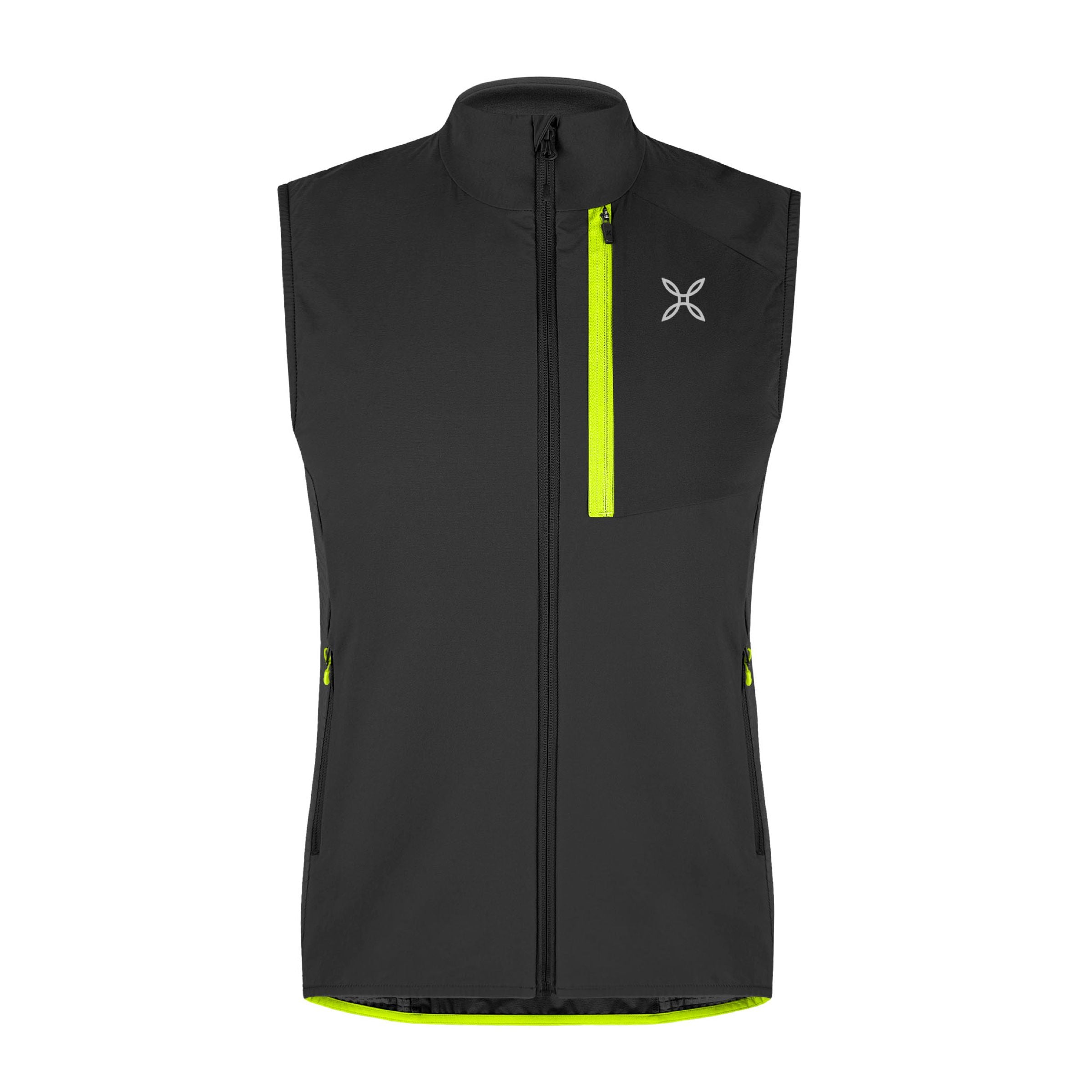 Gilet Peak Uomo Black/Green Lime