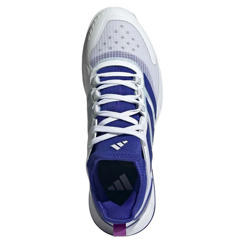 Scarpe da Tennis Adizero Ubersonic 4.1 Uomo White/Lucid Blue/Purple Burst