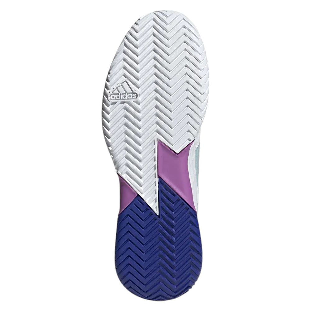 Scarpe da Tennis Adizero Ubersonic 4.1 Uomo White/Lucid Blue/Purple Burst