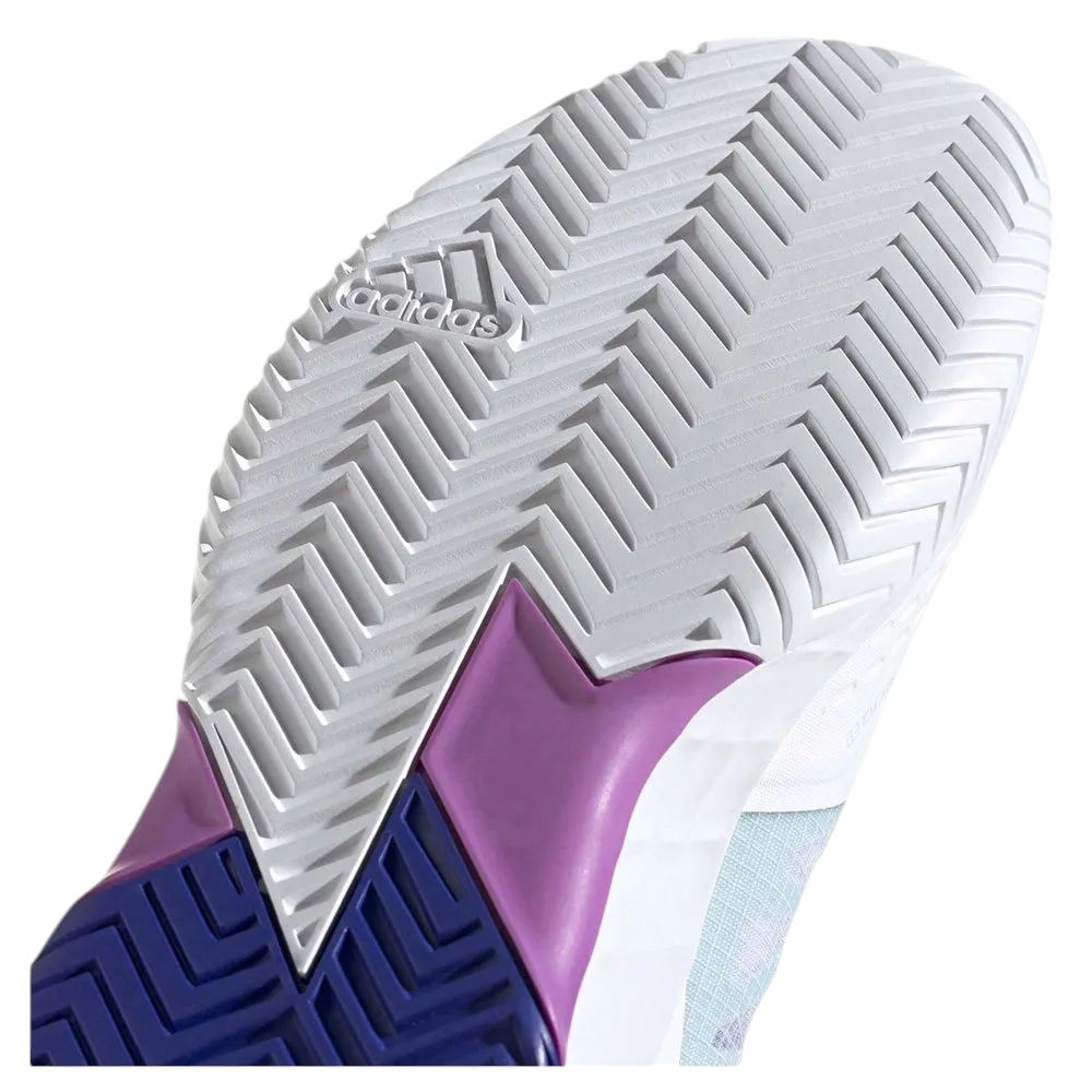 Scarpe da Tennis Adizero Ubersonic 4.1 Uomo White/Lucid Blue/Purple Burst