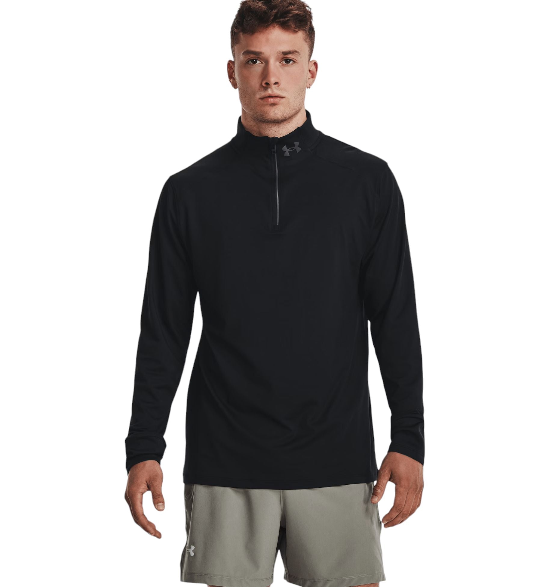 Maglia Qualifier Run 1/2 Zip Uomo Black/Reflective