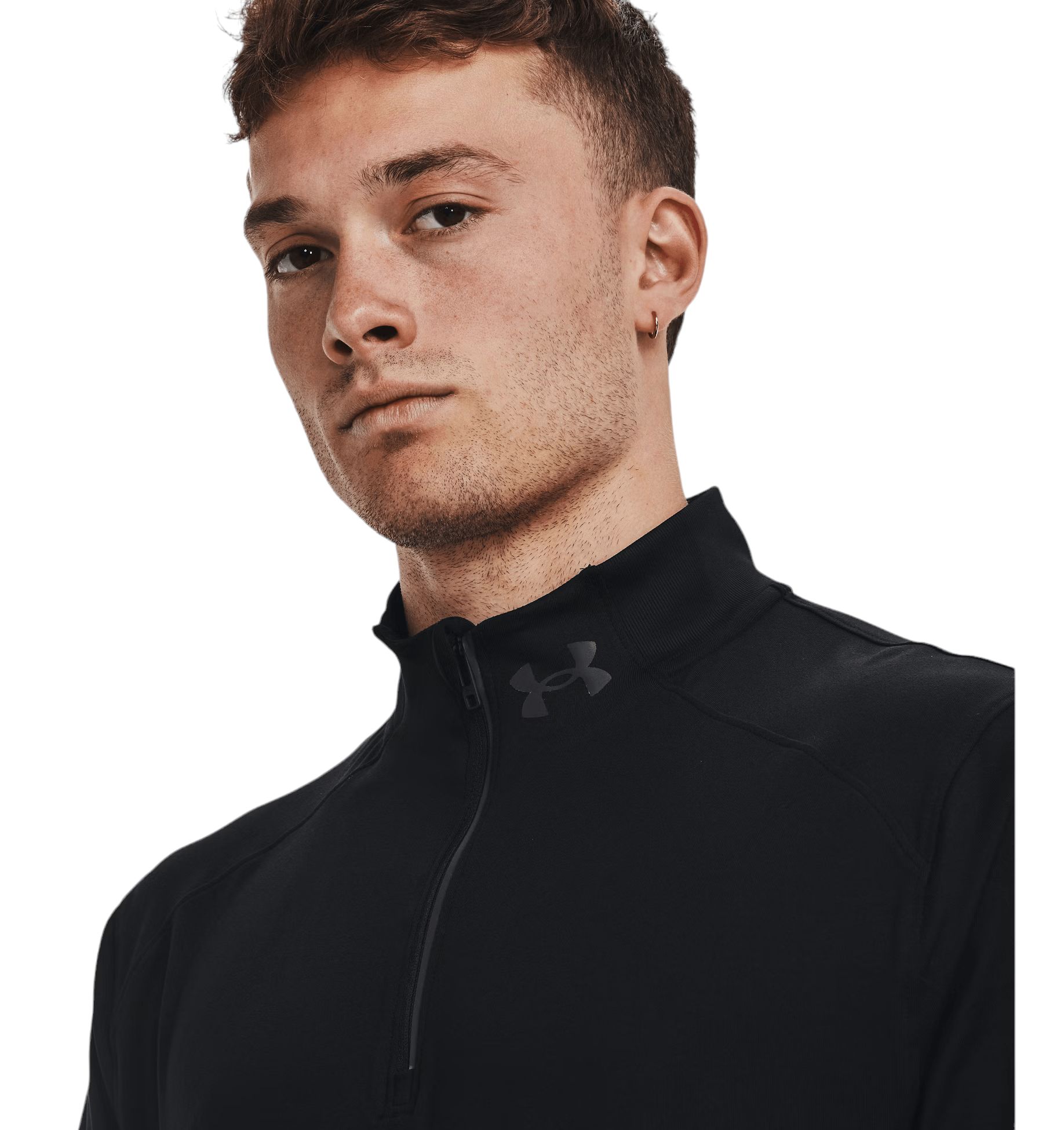 Maglia Qualifier Run 1/2 Zip Uomo Black/Reflective