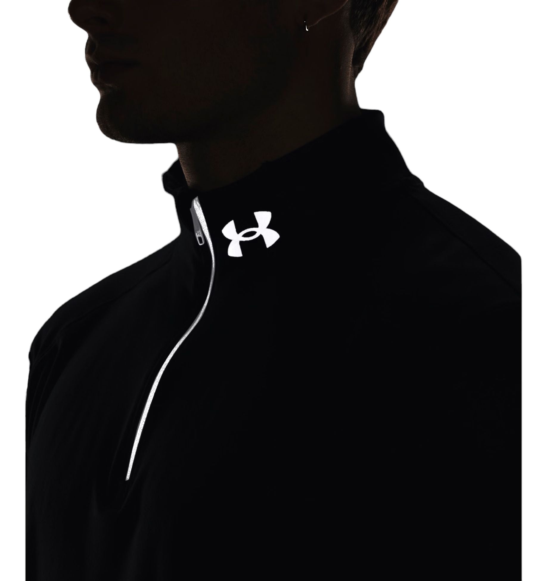 Maglia Qualifier Run 1/2 Zip Uomo Black/Reflective