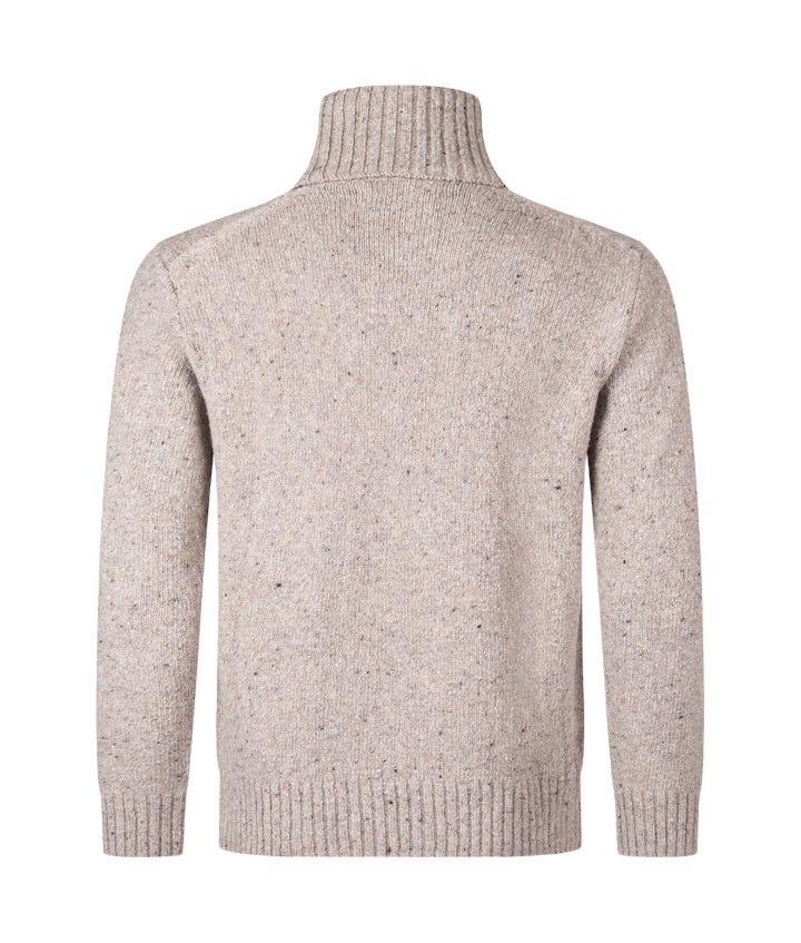 Maglia Tweed Knit Uomo Oatmeal