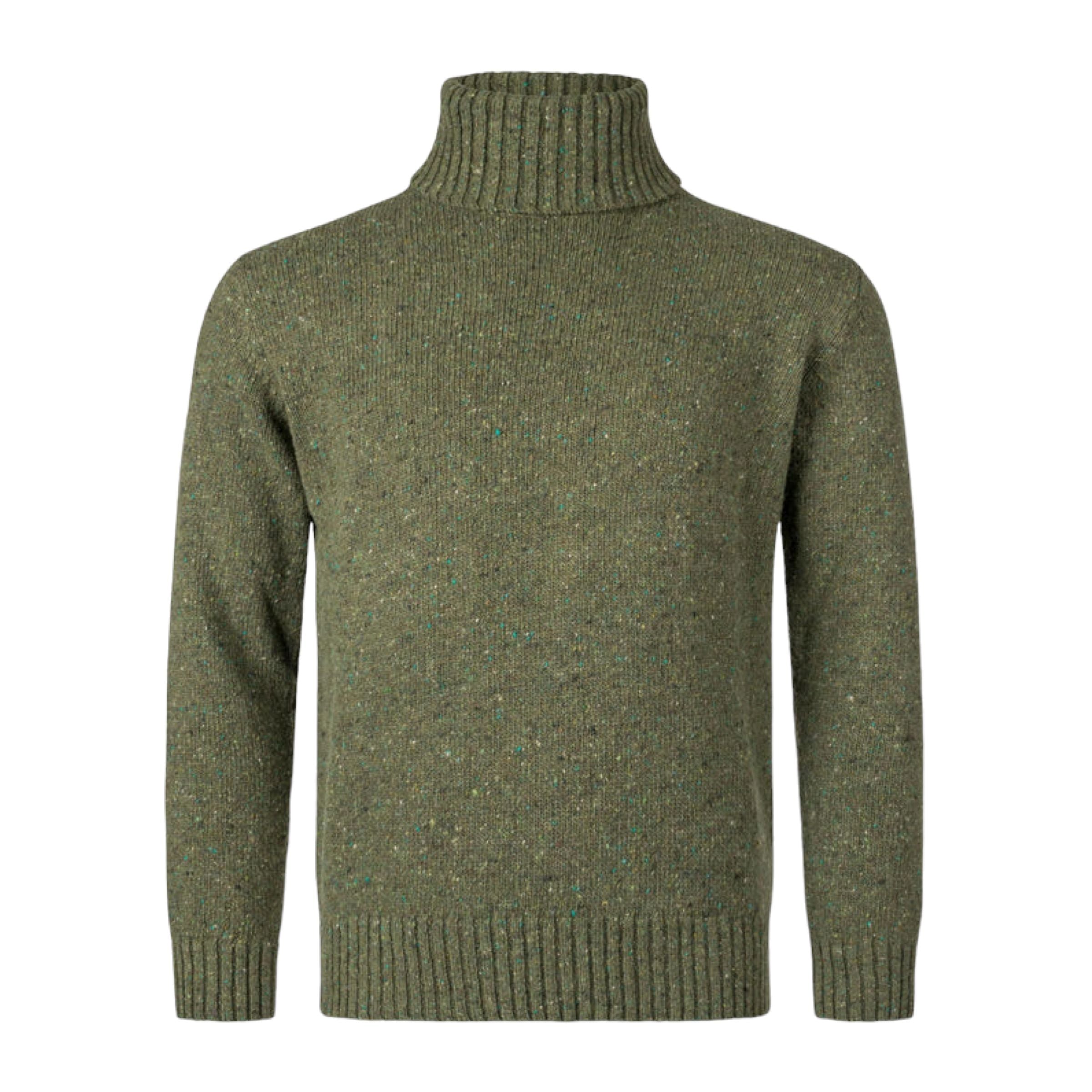 Maglia Tweed Knit Uomo Green