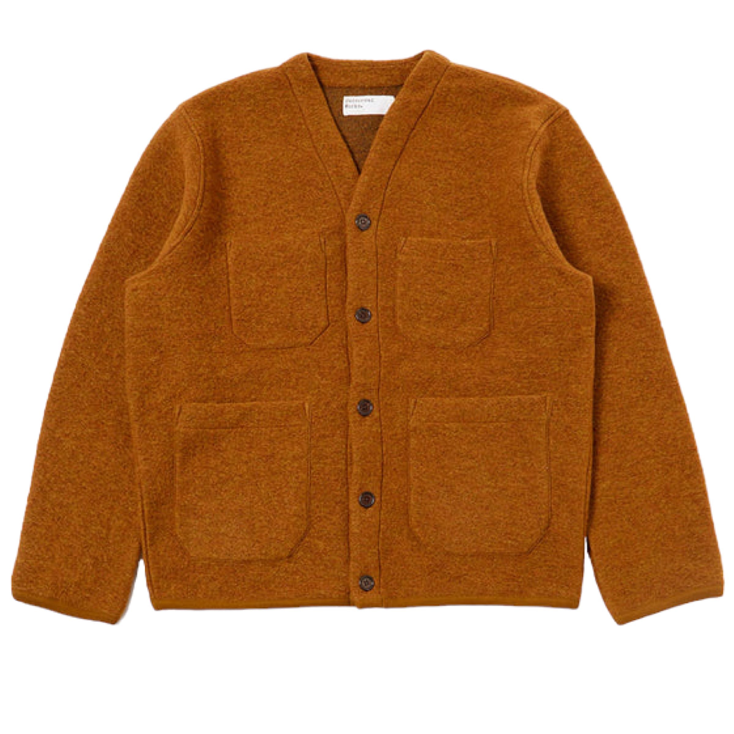 Maglia Wool Cardigan Uomo Mustard