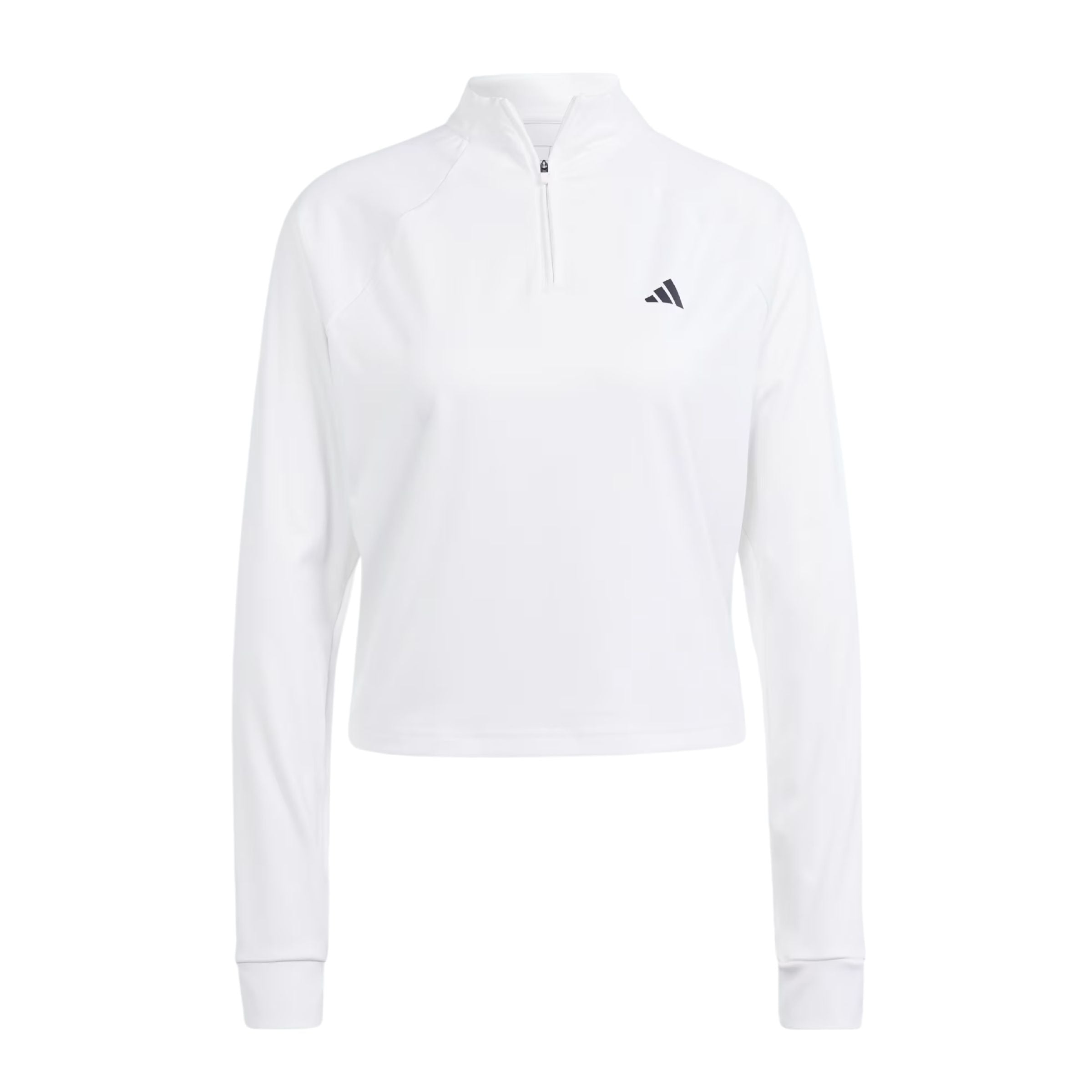 Maglia Essentials Minimal Branding 1/4 Zip Donna White