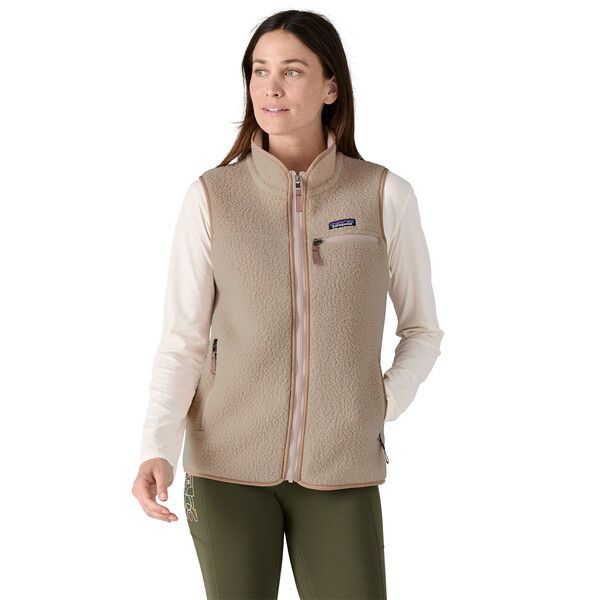 Gilet Retro Pile Fleece Donna Shroom Taupe