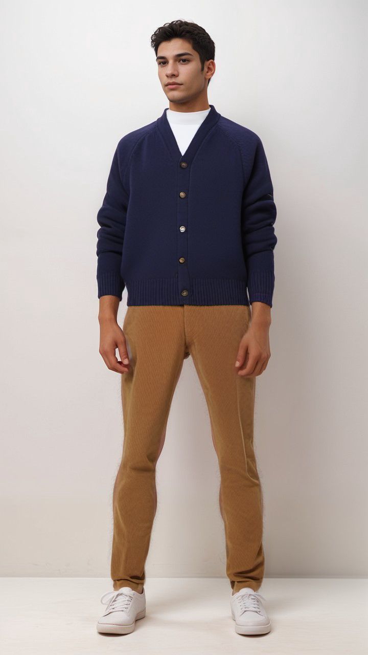 Maglia David Eco Wool Uomo Navy