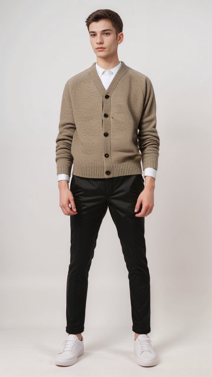 Maglia David Eco Wool Uomo Fawn