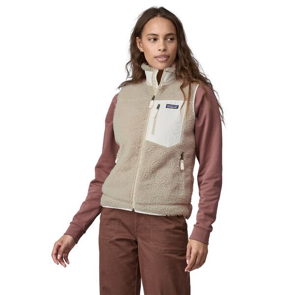 Gilet Classic Retro-X Fleece Donna Natural/Brich White