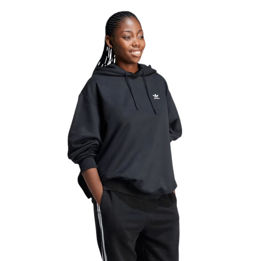 Women's Trefoil Hoodie Sweater Black 