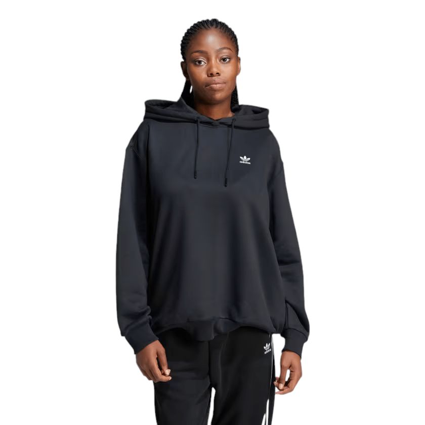 Women's Trefoil Hoodie Sweater Black 