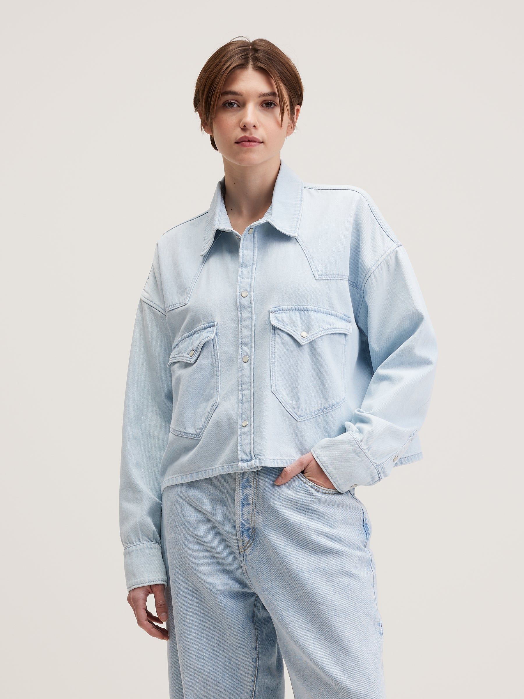 Women's Polar Shirt Used Light Blue 