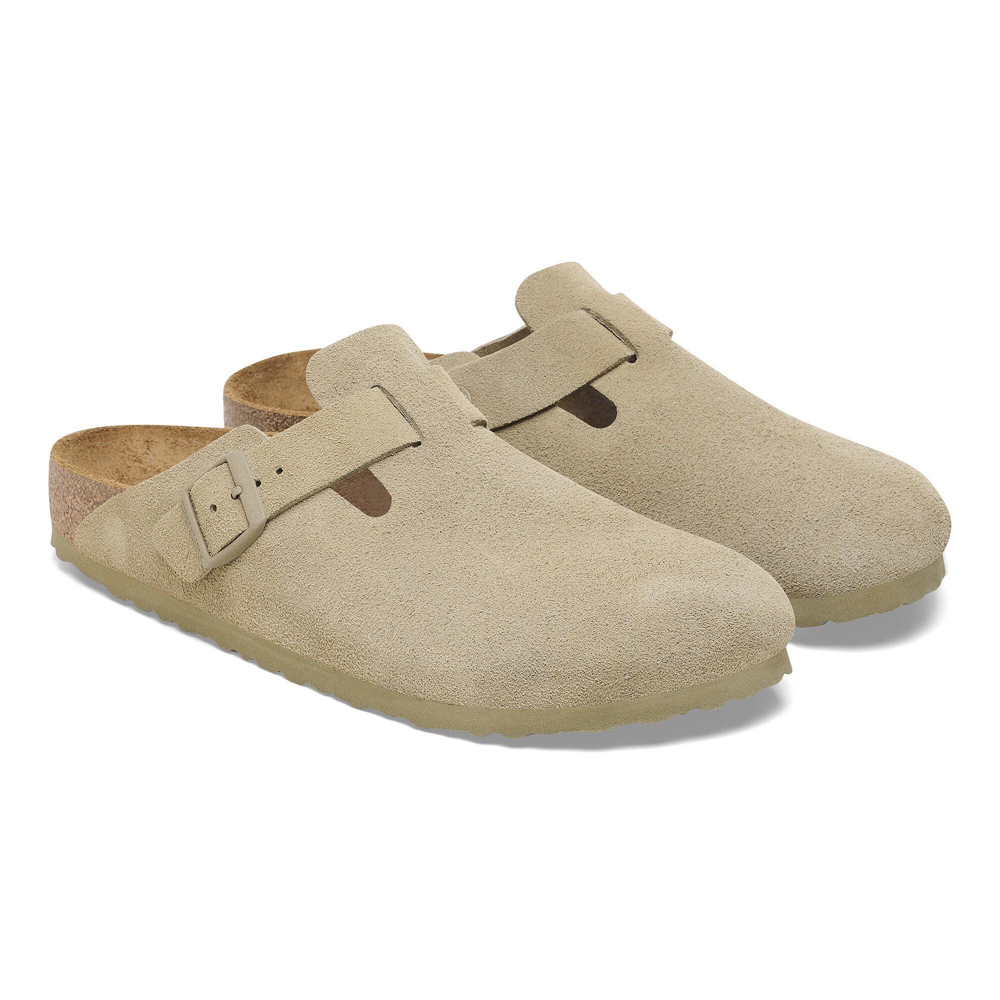 Birkenstock | Sandali Boston Faded Khaki - Fabbrica Ski Sises