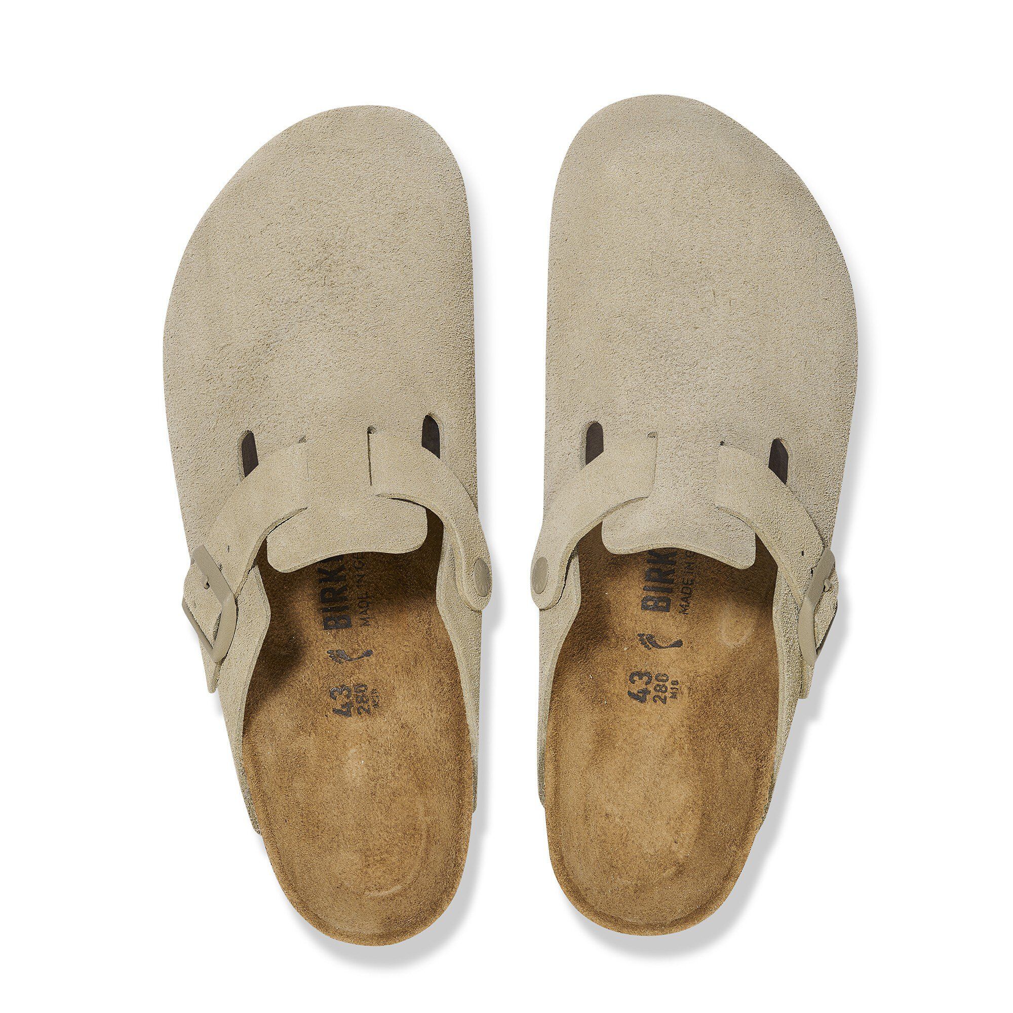 Birkenstock | Sandali Boston Faded Khaki - Fabbrica Ski Sises