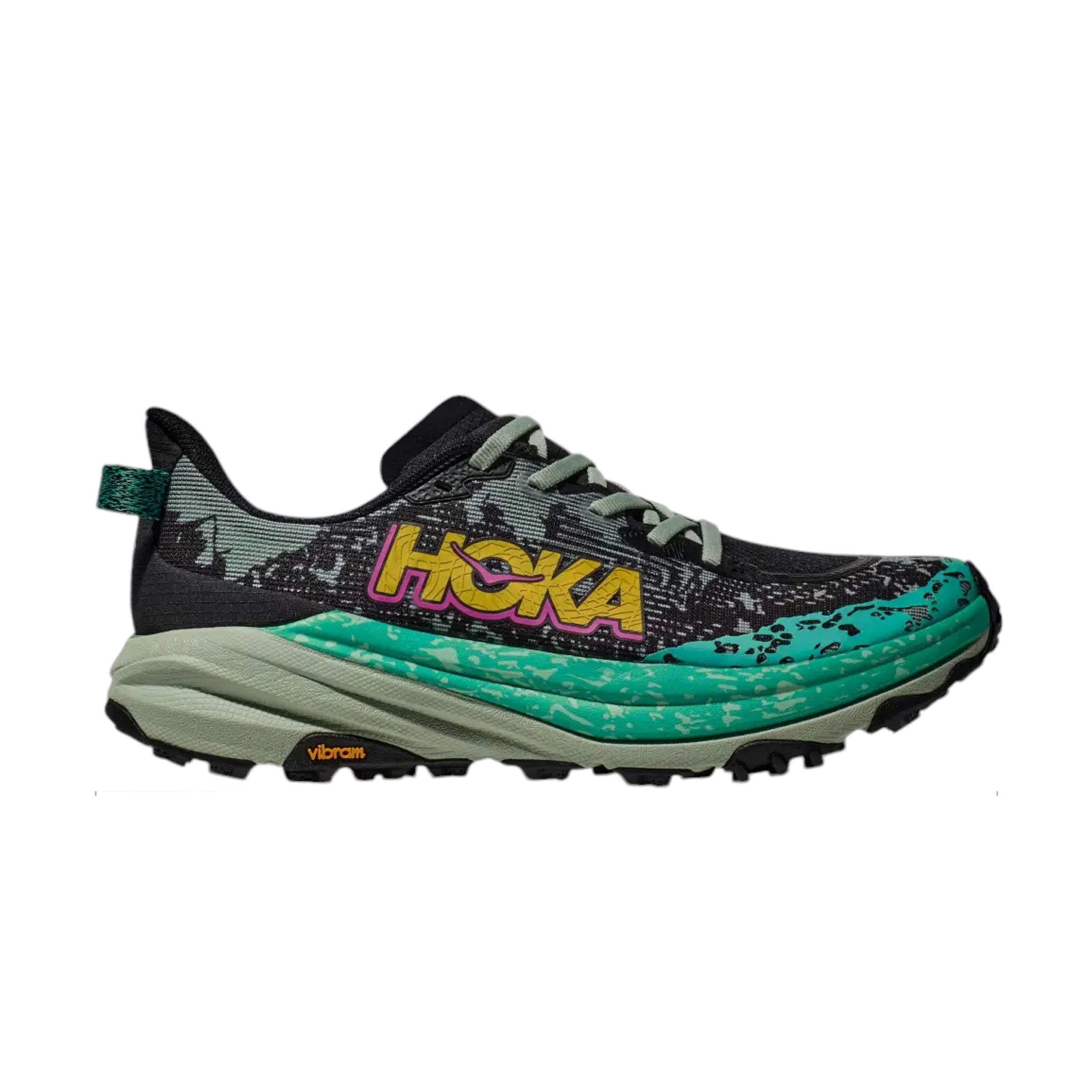 Women's Speedgoat 6 Shoes black / aloe vera 