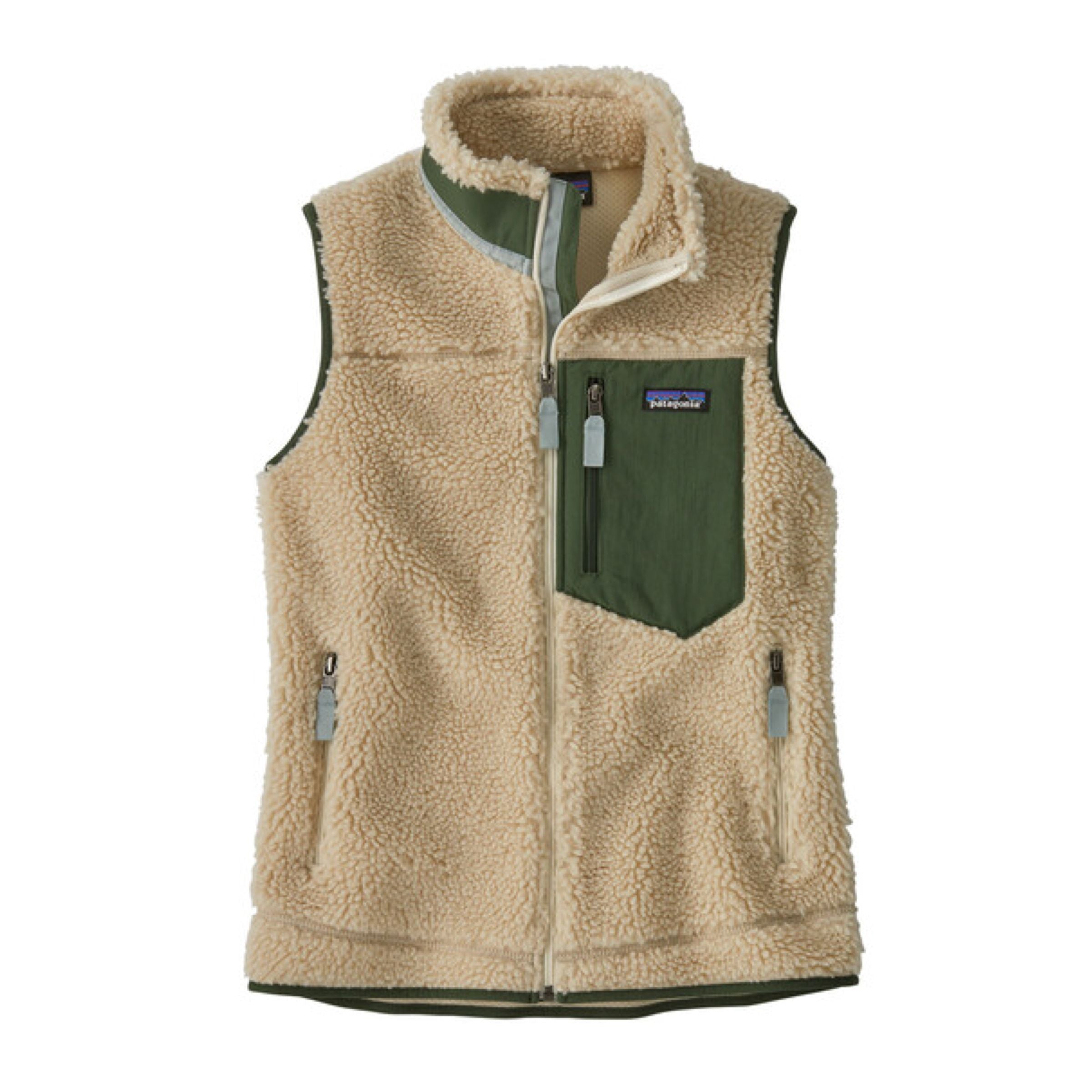 Gilet Classic Retro-X Fleece Donna Dark Natural/Torrey Pine Green