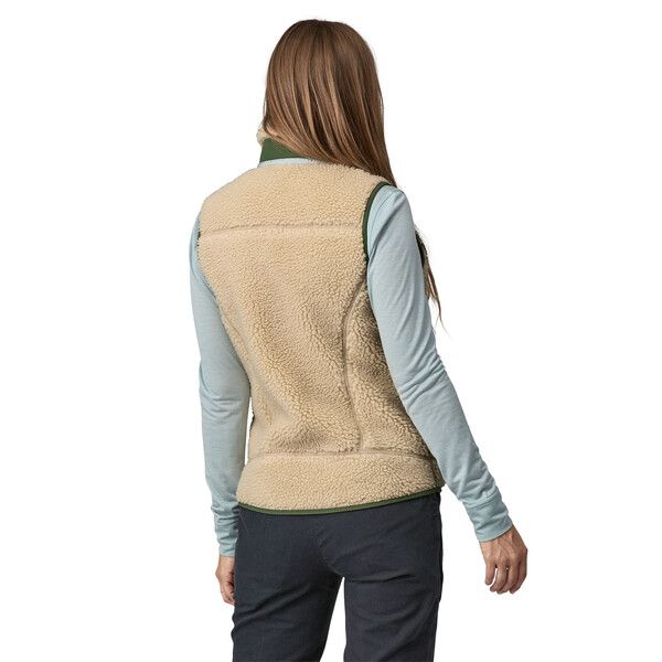 Gilet Classic Retro-X Fleece Donna Dark Natural/Torrey Pine Green