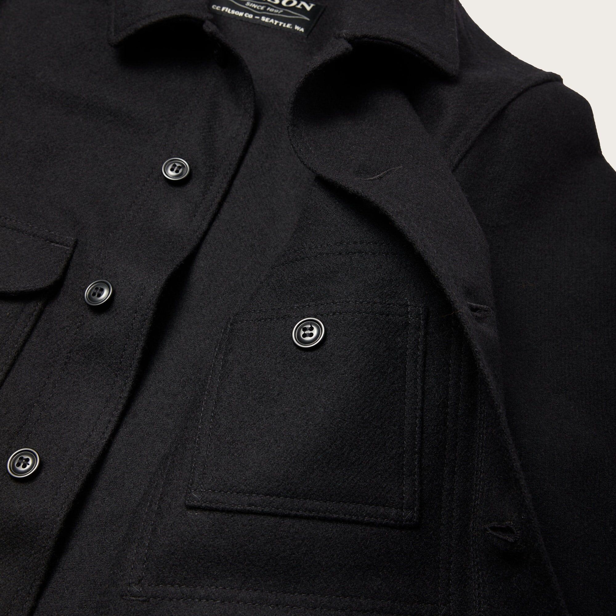 Filson | Giacca Mackinaw Cruiser Uomo Dark Navy - Fabbrica Ski Sises