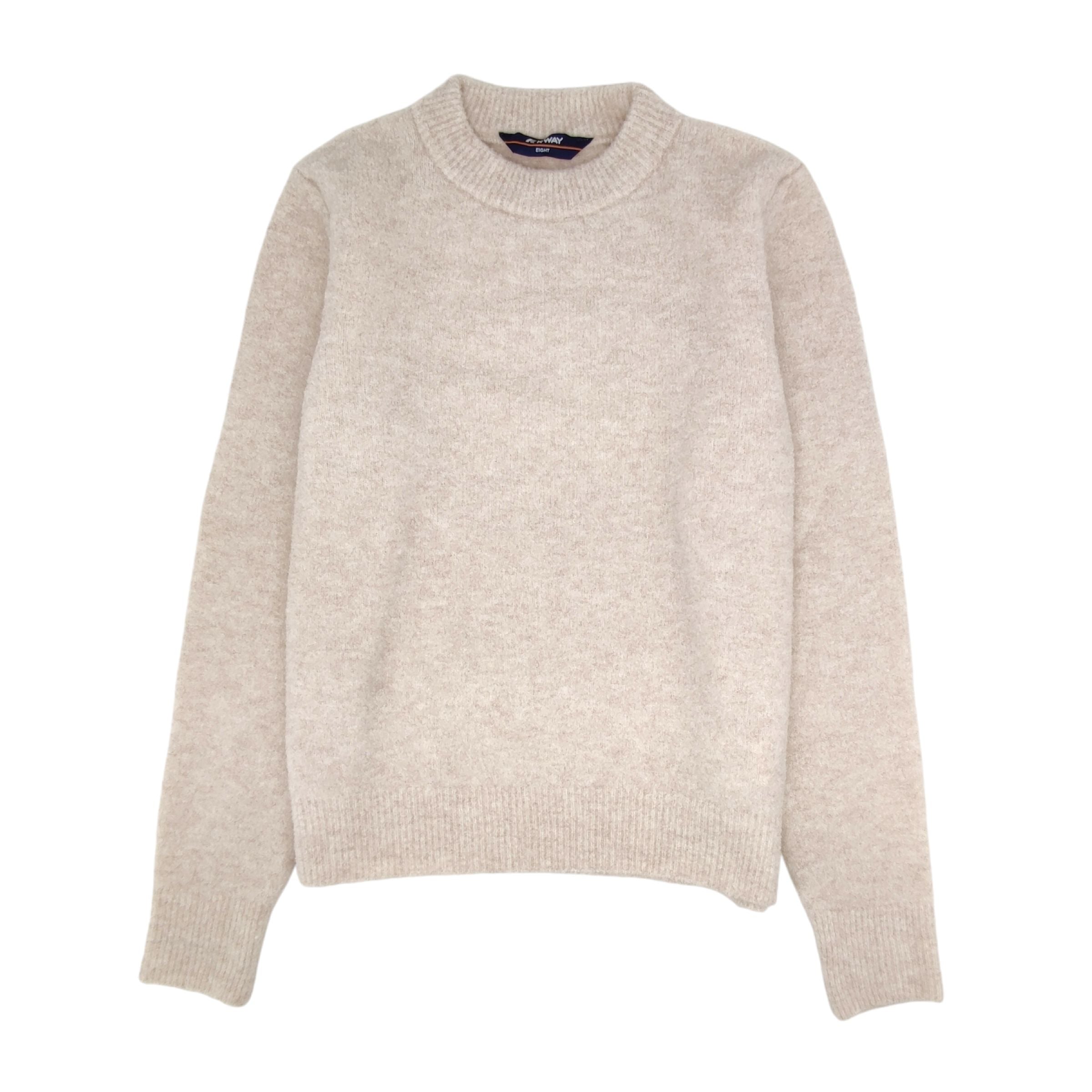 Maglia Clarisse Merino Boucle Donna Beige Moonbeam