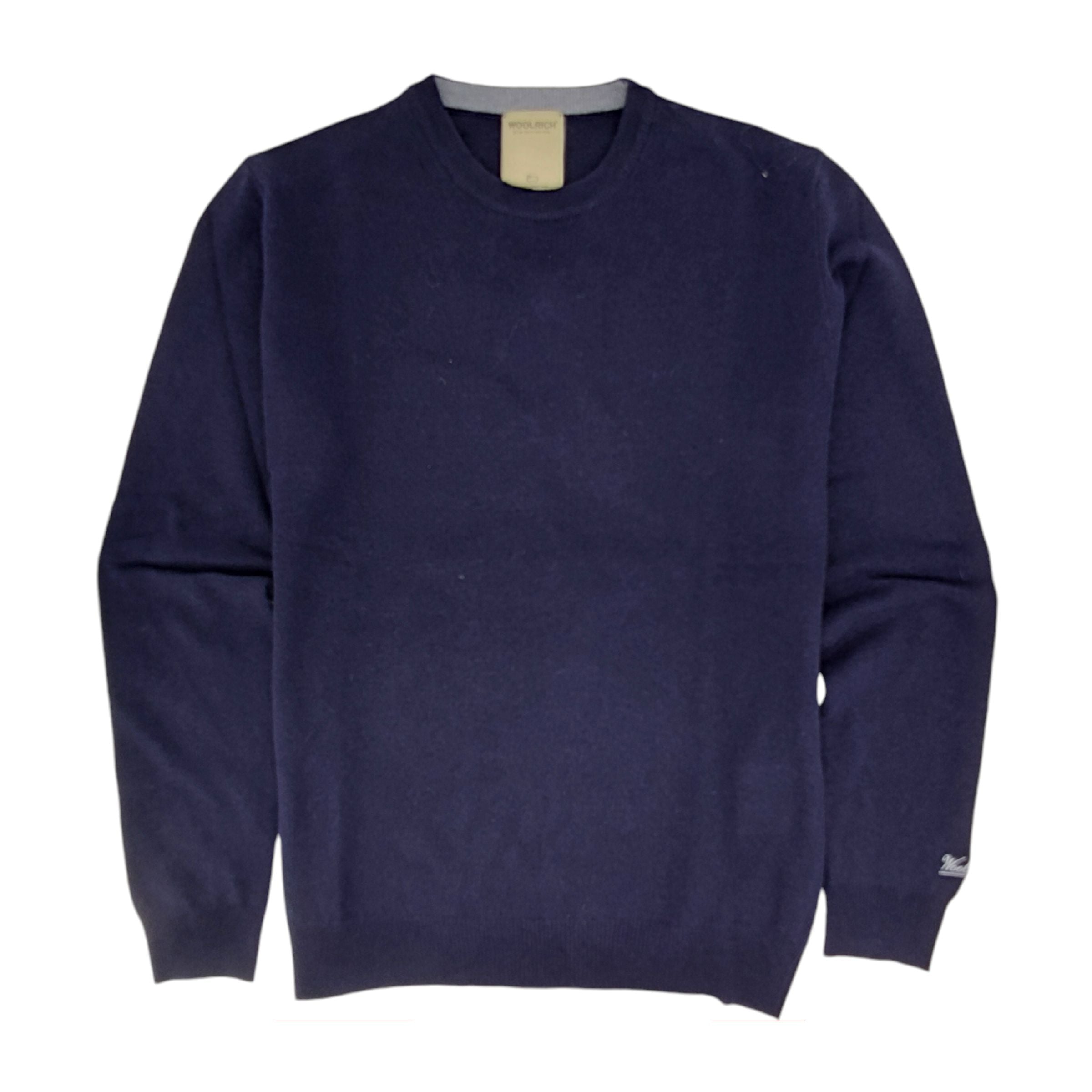 Maglia Lambswool Crewneck Uomo Melton Blue