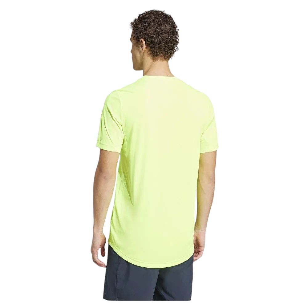 Adidas | T-shirt Club 3 Stripes Uomo Lucid Lemon - Fabbrica Ski Sises
