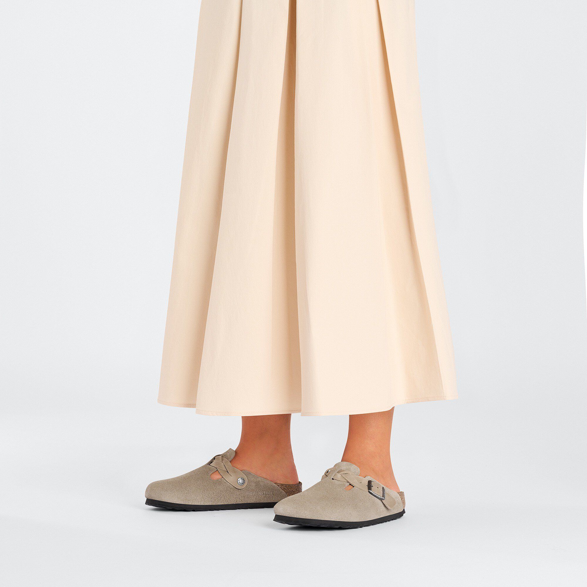 Birkenstock | Sandali Boston Braided Donna Taupe - Fabbrica Ski Sises