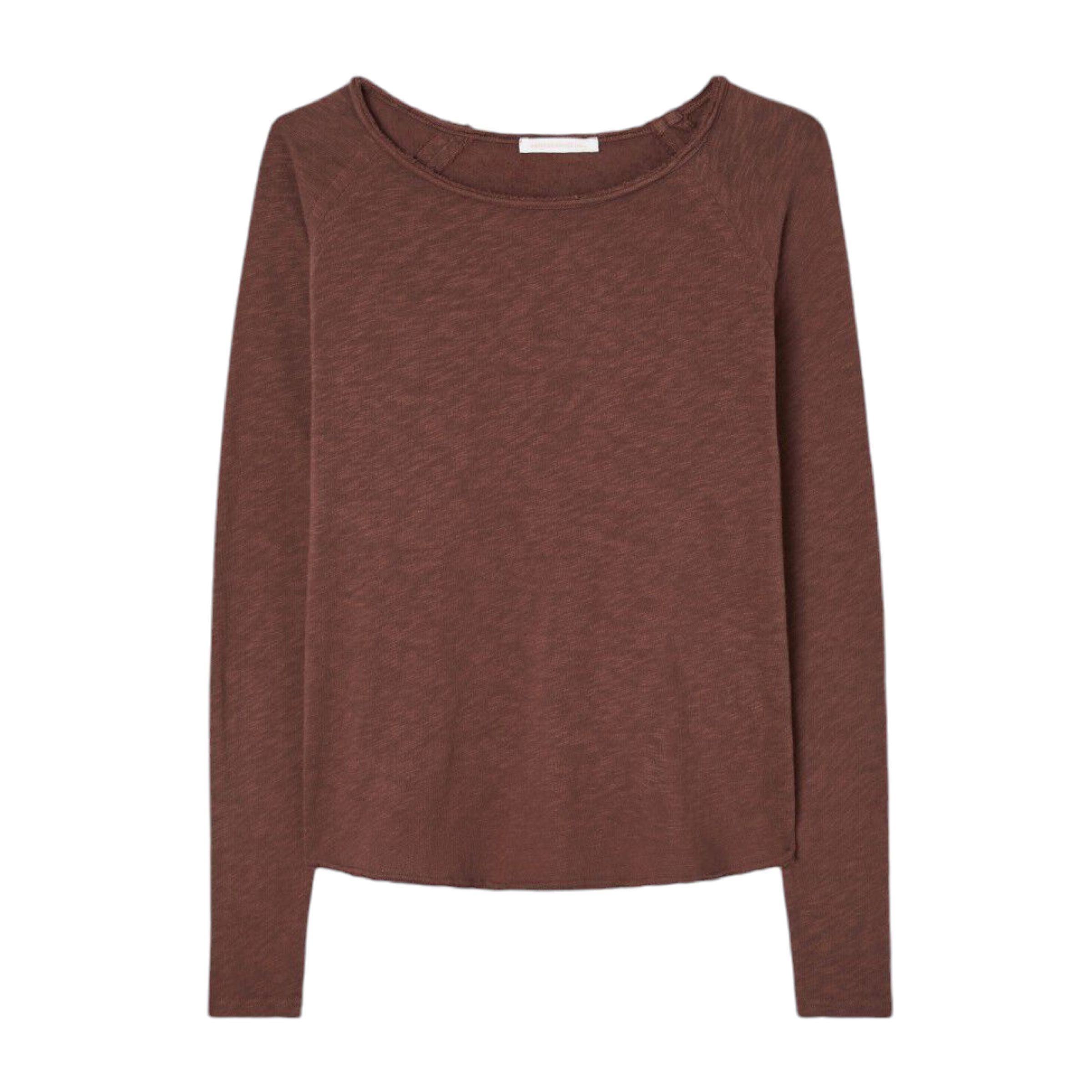 T-shirt Sonoma Wide Neck Donna Vintage Choco