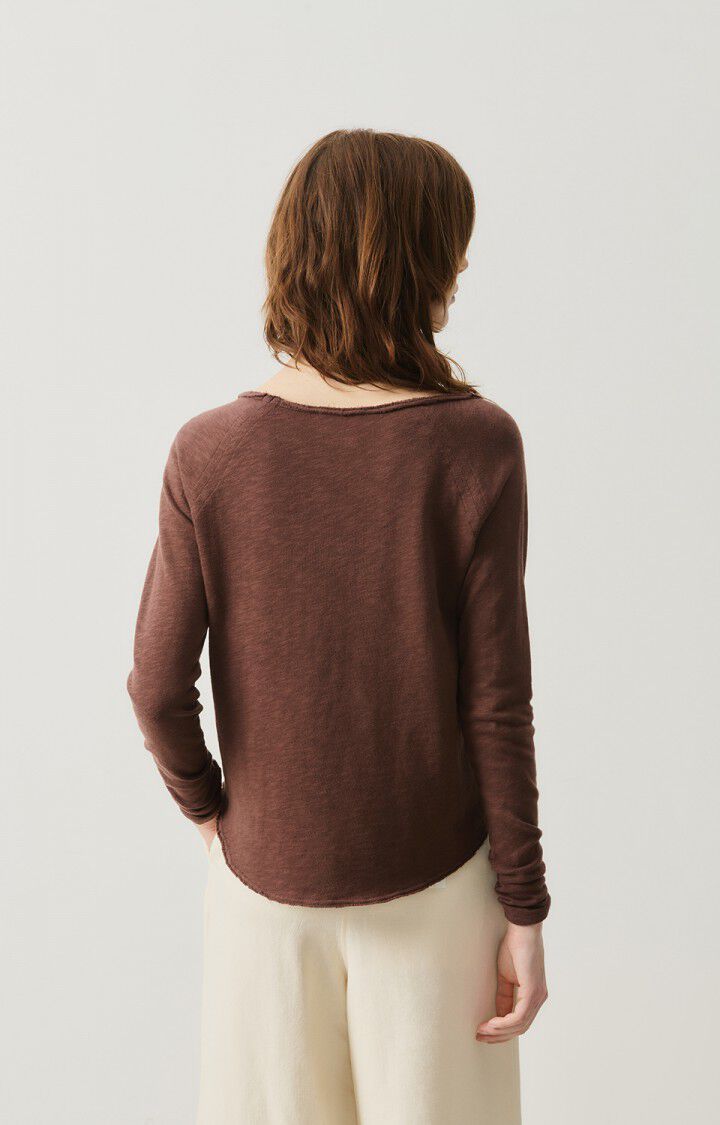 T-shirt Sonoma Wide Neck Donna Vintage Choco