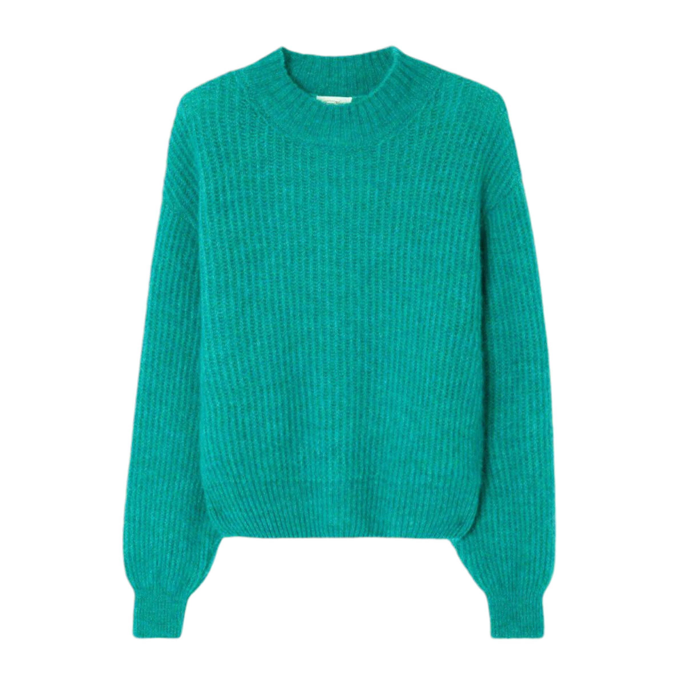 Maglia East Turtleneck Donna Duck Blue Melange